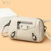 Leather women's bag new fashion shoulder bag women's high-end camera bag crossbody first-layer cowhide bag
