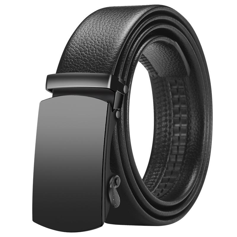 Men's Belt Automatic Buckle Belt Korean Style Trendy Casual Middle-aged Young Business Belt Formal Wear Men's Style