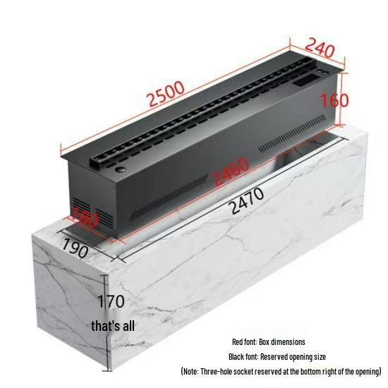 European Style 3D Atomizing Fireplace: Built-in Electronic Flame & Humidifier TV Cabinet Decor.