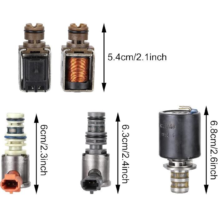 CAREONLINE 5PCS 4L60E 4L65E Transmission Solenoid Kit TCC EPC Shift Compatible with GM 1993-2002