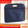 B4 Double Zipper Canvas Handbag with 3D Design