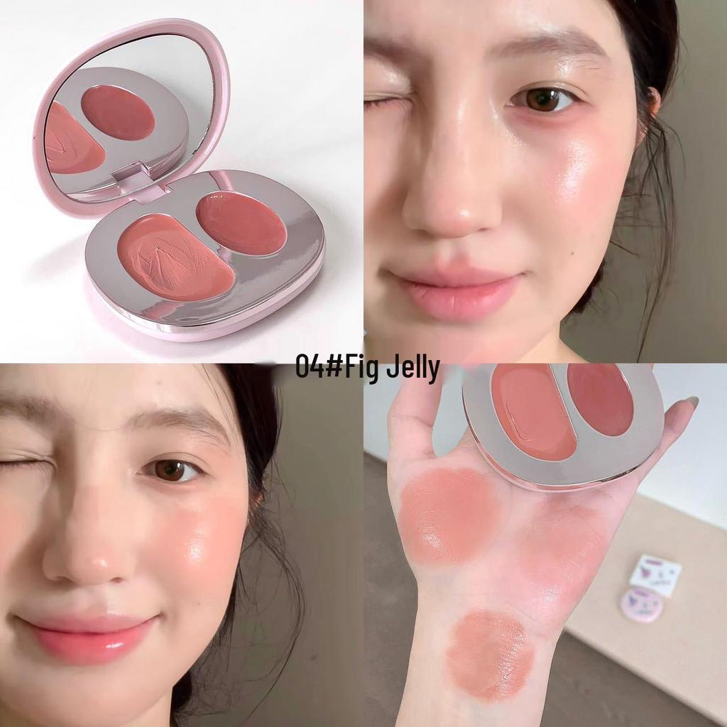 Kakashow Dewy Tipsy Blush Cream: Enhances Face, Brightens Complexion, Natural Contouring, Korean Style.