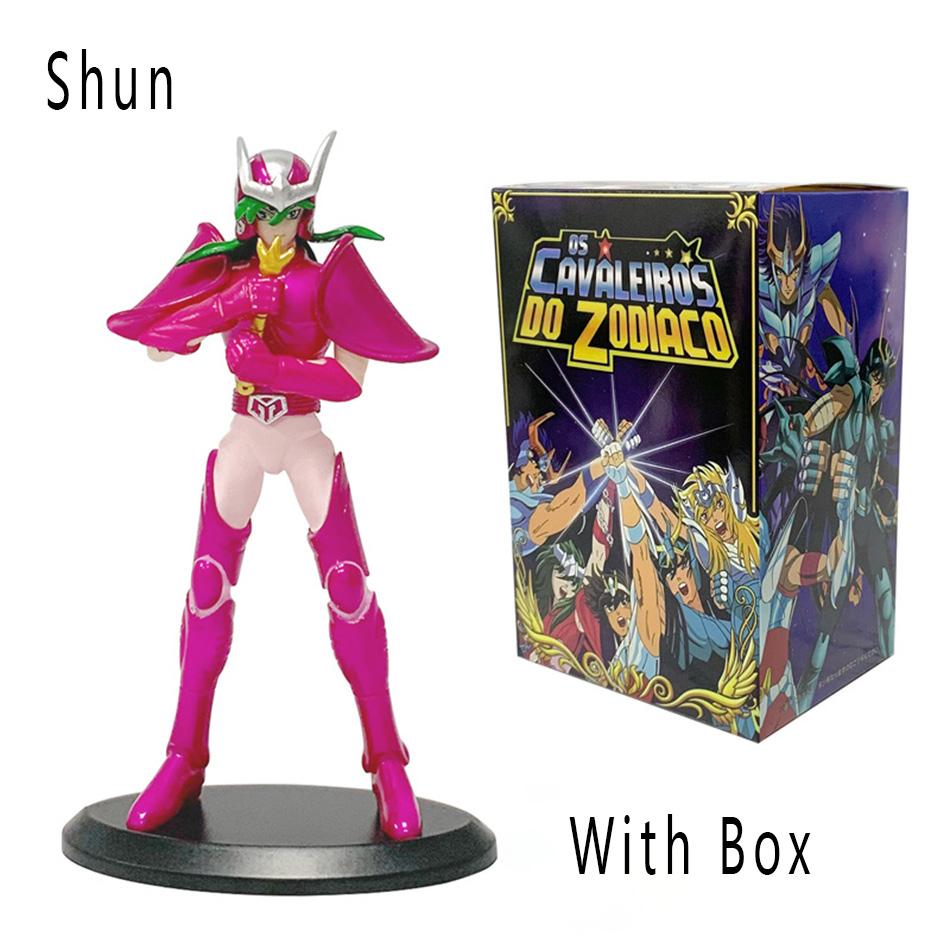 Anime Figure Phoenix Ikki Hyoga Seiya Shiryu Standing Armor Model Children's Toys PVC Box Desktop Collection Christmas Toys