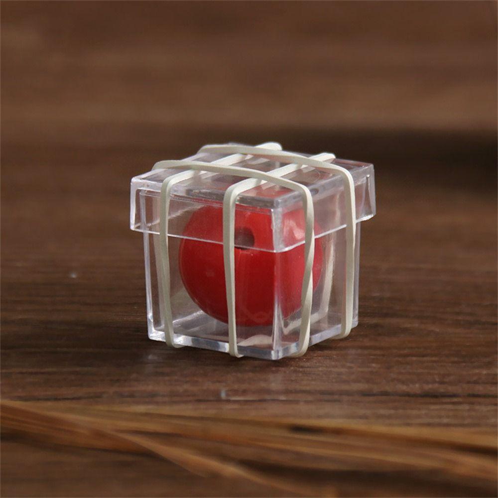 Illusion Magic Clear Ball Through Box Gimmick Props Magic Tricks Ball Penetrate Box  Magic Toys