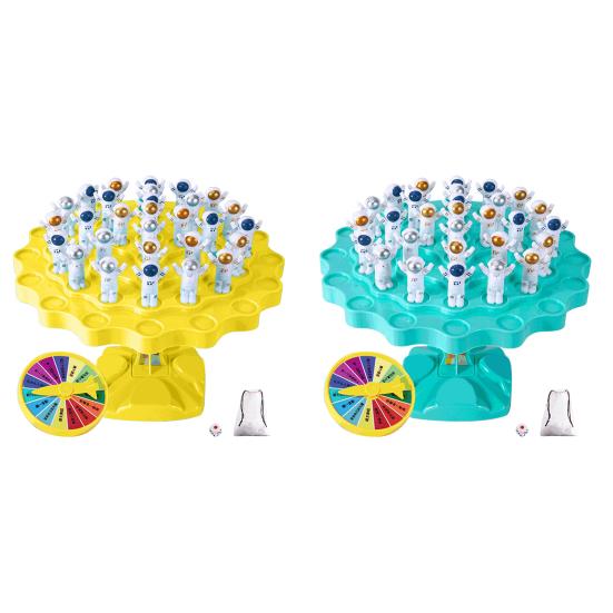 1 Set Interactive Astronaut Balance Game Fun Early Education Desktop Smooth Space Puzzle Toy for Kids