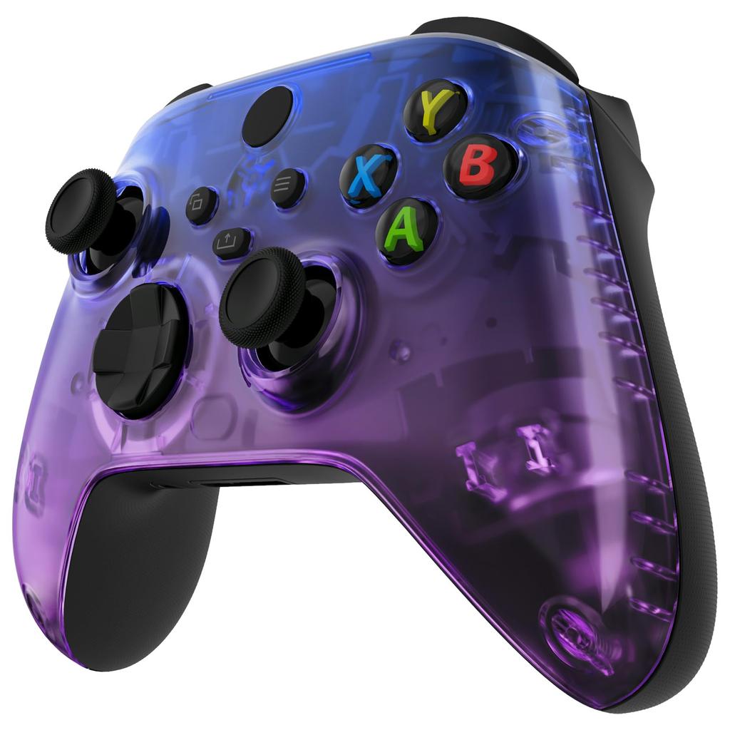 custom clear front housing shell for Xbox Series featuring a cover faceplate for Xbox Series and Xbox Core consoles not Clear eXtremeRate's X/S,