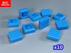 100pcs/lot MOC Bricks Tile 1x1 3070 DIY Room Frame House City Educational Building Blocks Assemble Particles Toy Kids Gift