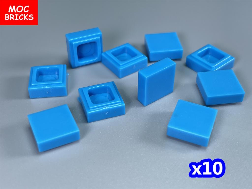 100pcs/lot MOC Bricks Tile 1x1 3070 DIY Room Frame House City Educational Building Blocks Assemble Particles Toy Kids Gift