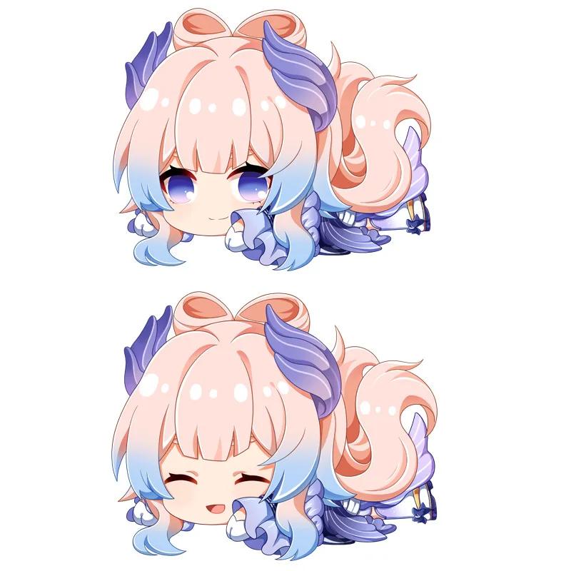 Genshin Impact Plush Pillow Anime Plushie Sofa Cushion Paimon Amber Lumine Keqing Klee Barbara Cartoon Stuffed Toy Birthday Gift