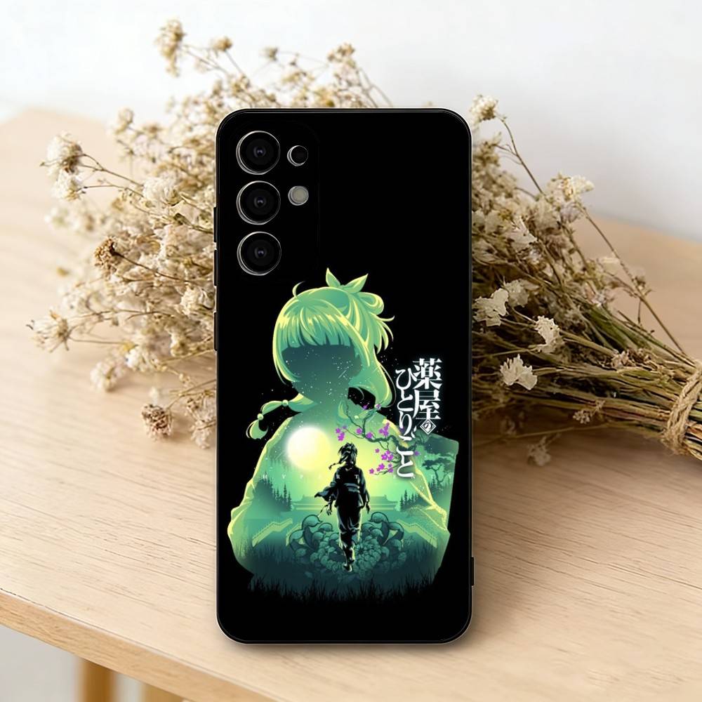

The Apothecary Diaries Anime Phone Case Black Silicone Soft For Samsung S25,S24,S21,S22,S23,S30,Ultra,S20,Plus,Fe,Lite Samsung S20fe