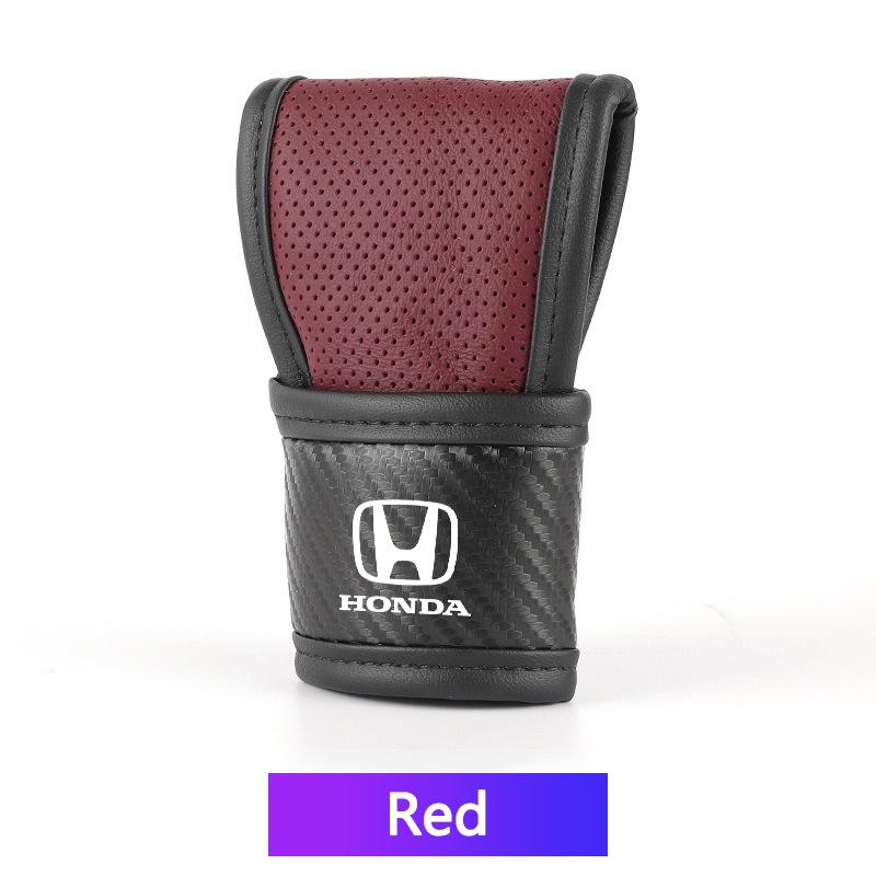 High Quality Car Logo Shift Handle Covers Non-Slips Gearshift Cover For Honda Civic Accord Fit City Vezel CRV Odyssey Pilot Jazz XD9 zjyr1