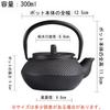 buuyyaa Iron Nambu Iron Induction Can be used over an open Cast Tea Ceremony Iron Traditional 300ml Kettle, Kettle, Compatible, flame, Ironware, Iron,