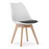MARK Chair Black and White / Natural Legs X 3