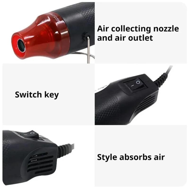 Multifunctional electric hot air gun, professional for welding PVC/PE/PP plastics and heat shrink materials