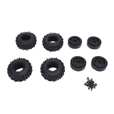 RC Radreifen Verbesserter Grip Leichtgewicht RC Crawler Kunststoffreifen Set mit Radnabe für Axial SCX24