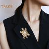 Women Turtle Brooch Rhinestone Anti-slip Faux Crystal Wear-resistant Suit Coat Collar Hat Scarf Decoration Clothes Pin Prom Party Garment Jewelry