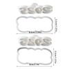 Simple New Year Cookie Cutters Pressable Biscuits Mold Plastic Cookie Stamps Baking Decorating Tool Easy to Clean