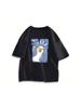 Unisex's Summer Cartoon Duck Printed Round Neck High Quality Plus Size Classic Retro High Quality Casual Short Sleeve T-Shirt