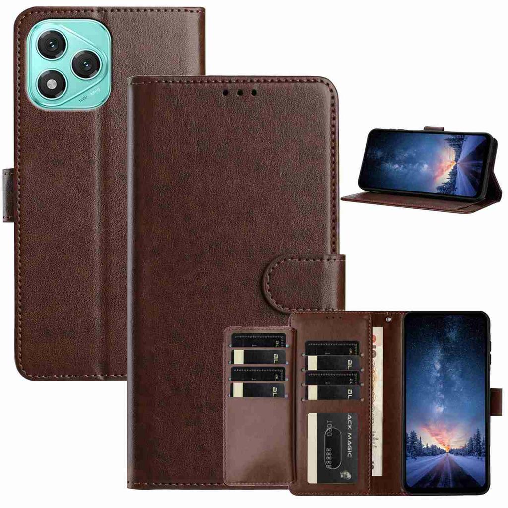 For Honor 400 Lite 5G Wallet Phone Case Stand PU Leather Folio Flip Cover with 8 Card Slot