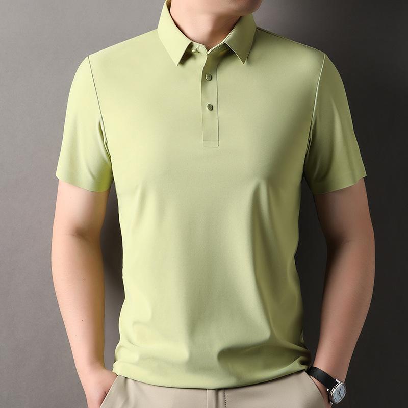 Summer Short Sleeve Polo Shirt Men's Business Casual Lapel Collar Versatile Sports T-Shirt