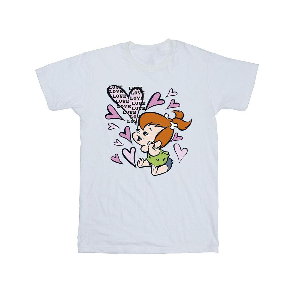 The Flintstones Mens Pebbles Love Love Love T-Shirt