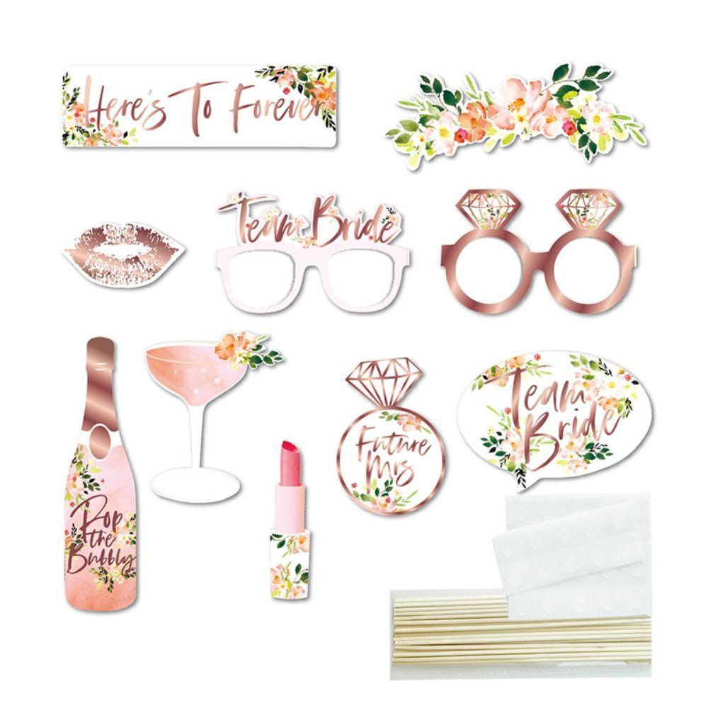 

DIY Engagement Bronzing Diamond Photobooth Accessories Party Supplies Wedding Props Photo Props 3