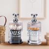 Cute Little Bear Toothpick & Storage Box for Cotton Swabs, Dental Floss - Creative Light Luxury Decor