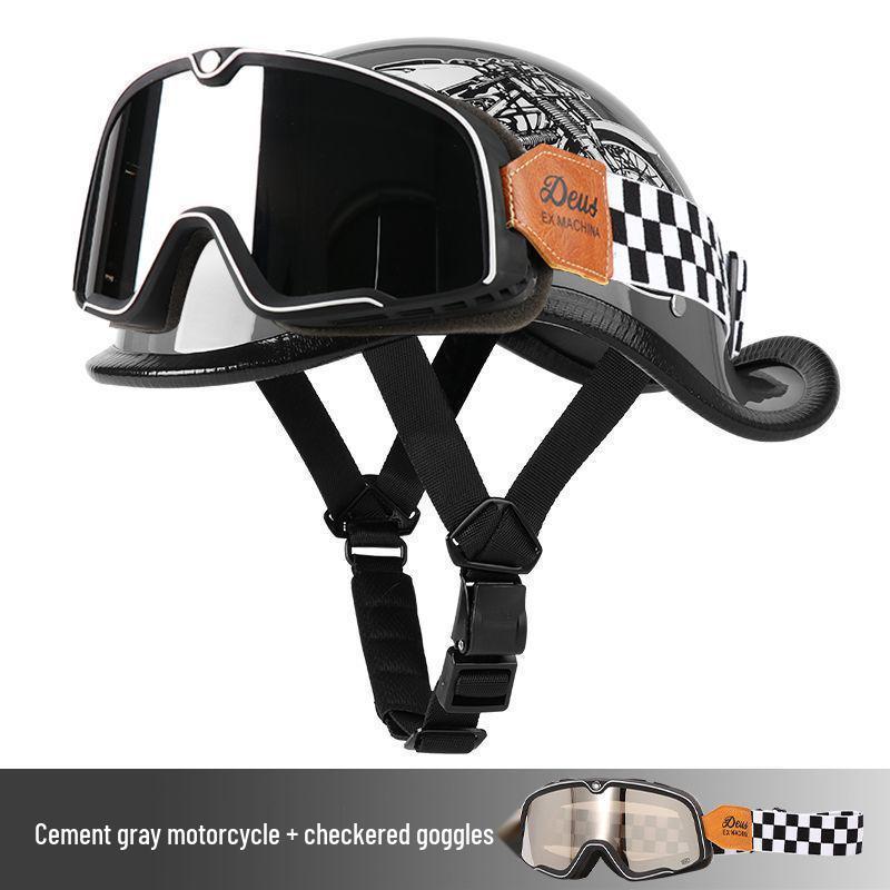 G3F Retro Japanischer Aufgebogener Heckhelm: Herren- & Damen-Cruiser-Helm für Radfahrer