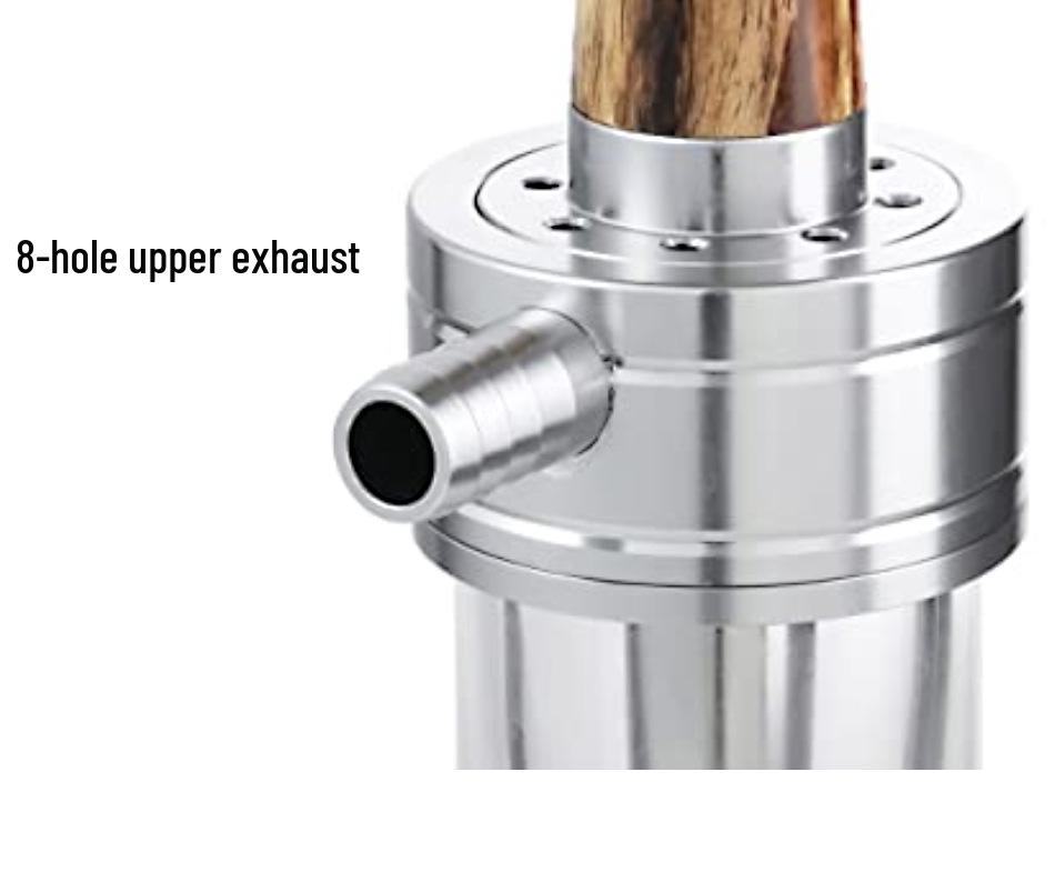 Aluminum Alloy 8-Hole Hookah Water Pipe Set