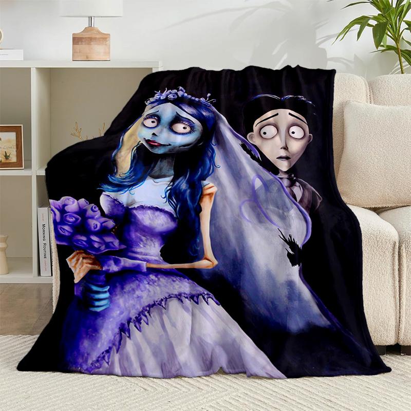 1 Stück Gothic Corpse Beauty In Bloom Flanelldecke Geschenk, Geeignet für Männer und Frauen, Weich, Ideal für Betten und Sofa, Geburtstags- oder Weihnachtsgeschenk