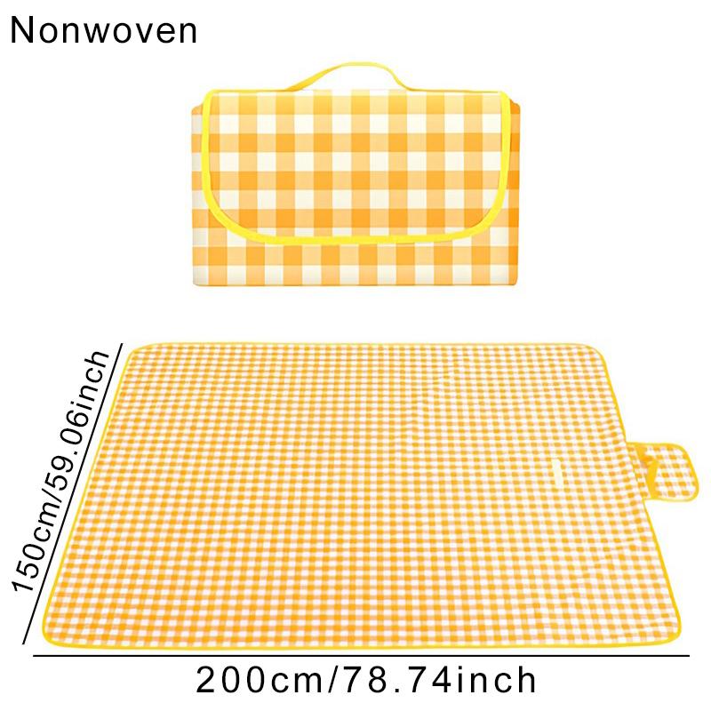 1 Stück Picknickdecke Outdoor Park Strand Wiese Campingmatten Leicht Faltbar Tragbar Matratze Campingzubehör Partyrequisiten ZYF