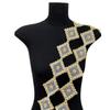 Gold Nail Drill Plaid Embroidery Lace Handmade Diy Clothing Dress Dress Accessories