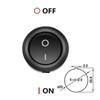 10/20/30Pcs  Mini Round ON-OFF Rocker Switch  12V 2 Pin LED Switches Universal for Car Boat Van Dashboard