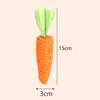24cm Cat Toys Self-entertainment Carrot Teething and Cat Teasing Sticks, Bite-resistant and Scratch-resistant Teething Clawing