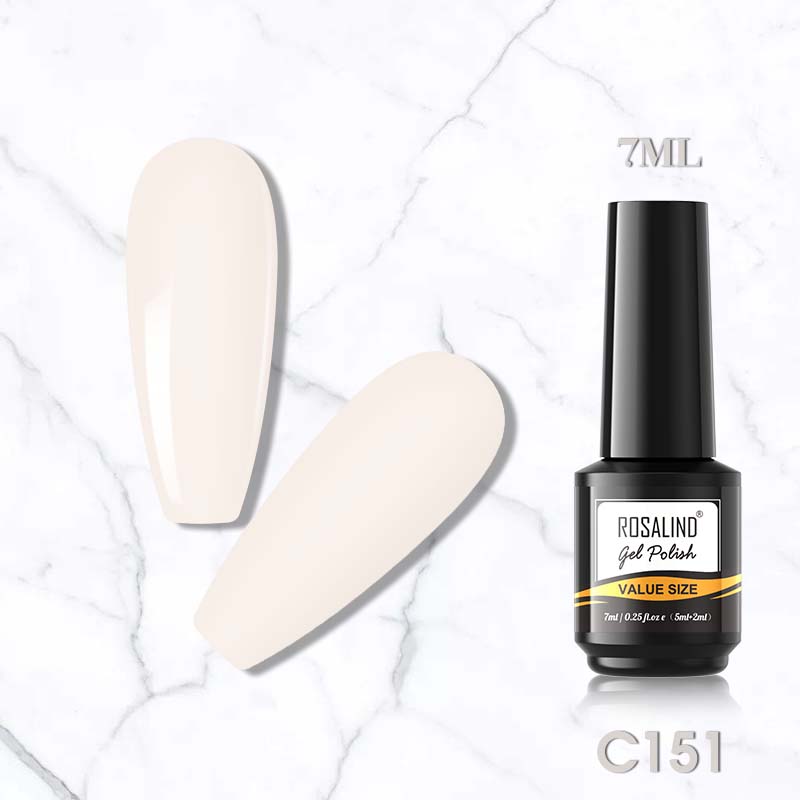 ROSALIND 7ml Soak Off Macaron Color Nail Pastel Gel Bright For Nail Art Design LED/UV lampa