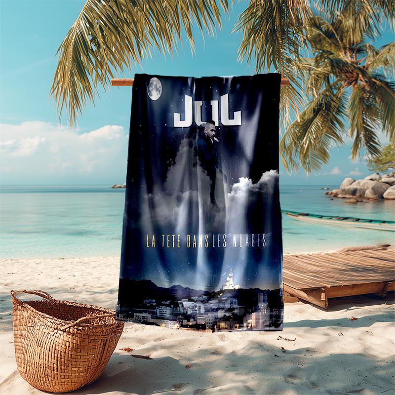 Beach Towel with Jul Fait d'or Pattern - soft,absorbent,machine washable Lightweight&Modern,swimming,Travel Essentials