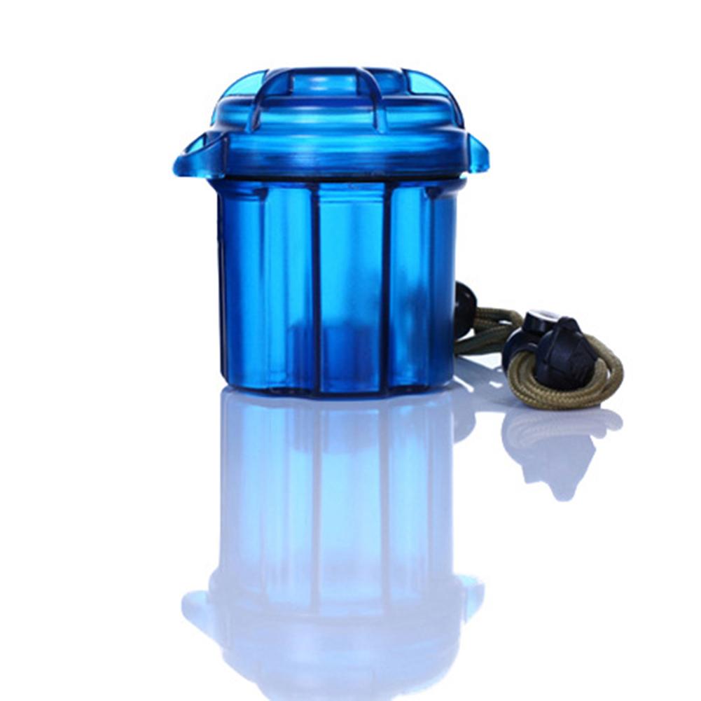 

Edc Outdoor Battery Box Portable Lightweight Fall resistant Tool Storage Box For Traveling Camping Hiking blue