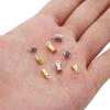 98pcs/Lot Cove Clasps Cord End Caps String Ribbon Leather Clip Tip Fold Crimp Bead Connectors For Jewelry Making DIY Supplies
