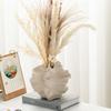 Matte Texture Geometric Wavy Vase Fashion Ceramic Vase Hydroponics Flower Vase  Home Accessories