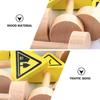 Wooden Road Construction Traffic Sign: 50pcs Toy Street Signs Small Toy Cars and Other Diecast Vehicles Wood Cars Toys Traffic Signs Toys