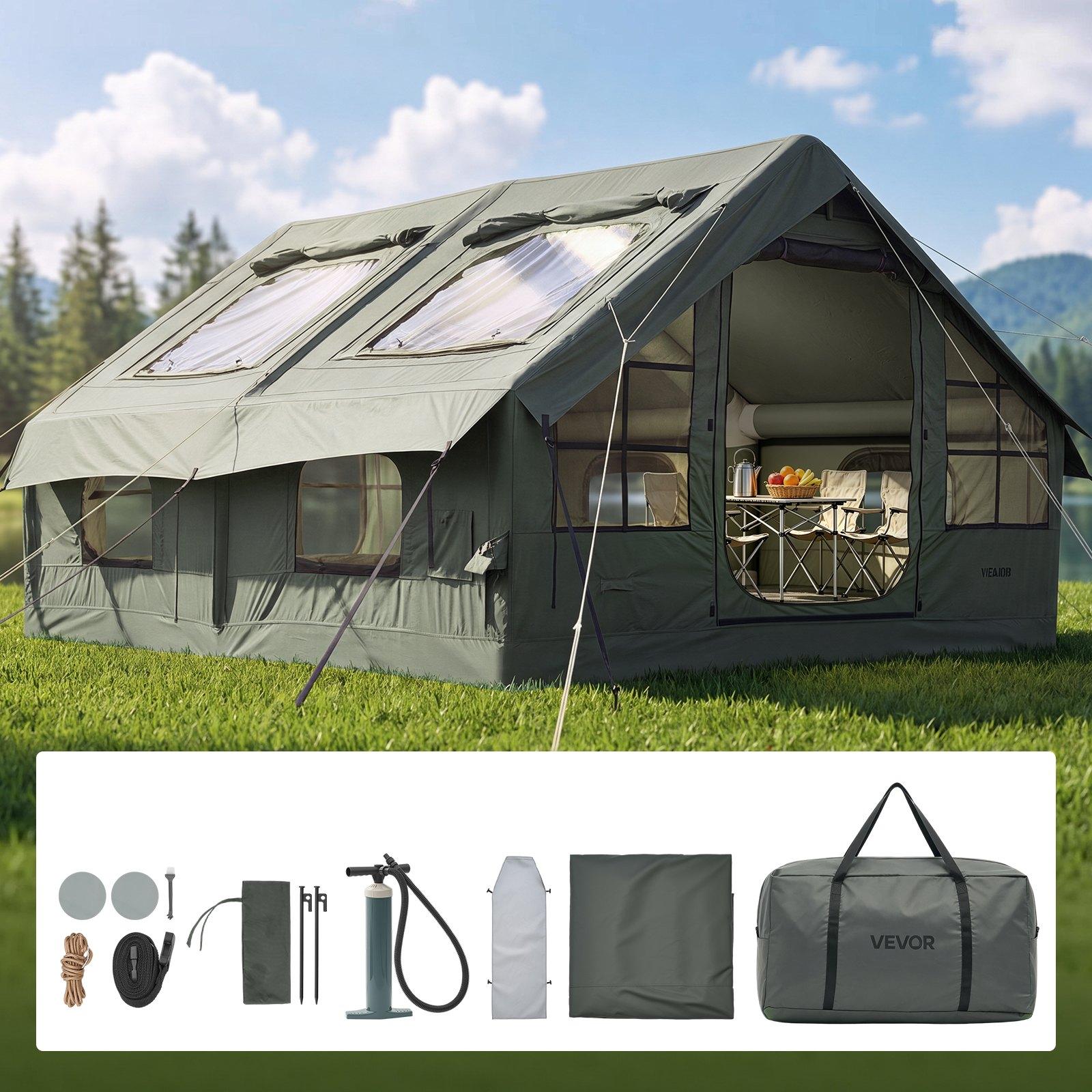 VEVOR Inflatable Tent for Camping 5-8