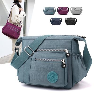 Mode Lässig Nylon Tuch Umhängetasche Für Frauen Schulter Taschen Multi Schicht Weiblichen Umhängetaschen Wasserdichte Mutter Tasche Geldbörse