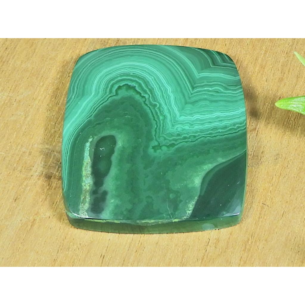 

32X37X05MM Natural Green Malachite octagon Cabochon Loose Gemstone 96Cts. B-141