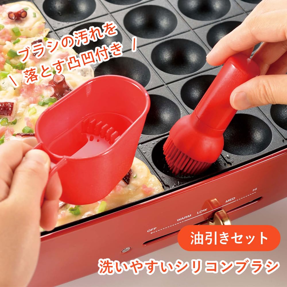 Shimomura Kikaku Takoyaki 4-Piece Set [Made in Japan/China] Complete Takoyaki Convenience Set: