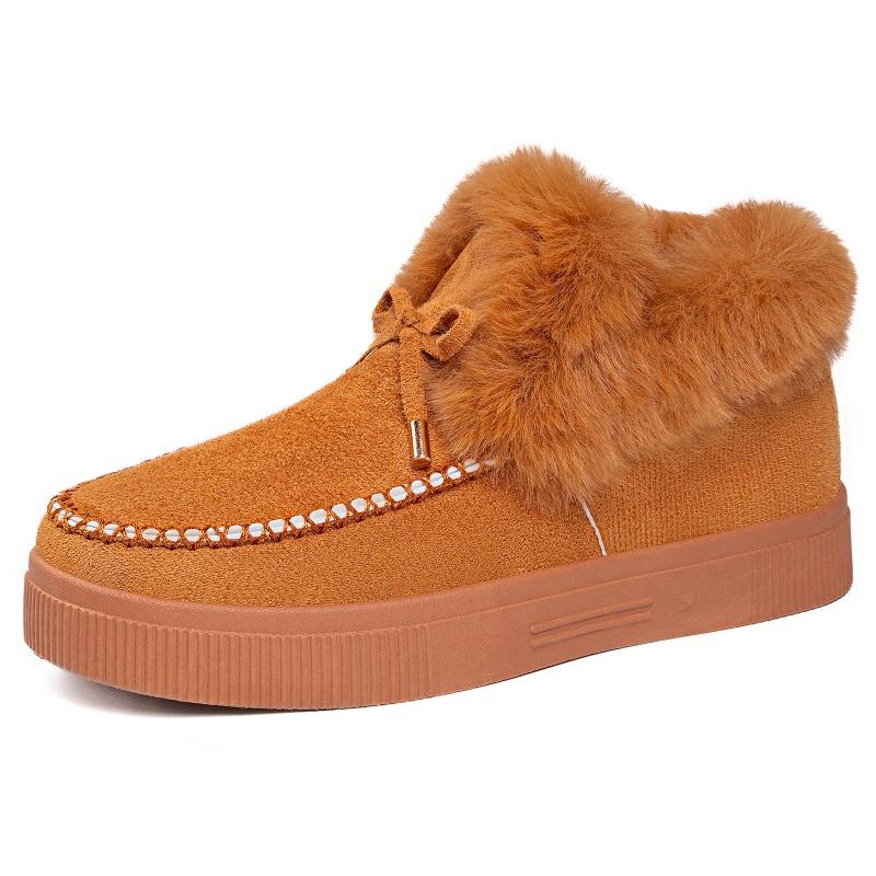 Shoes Women's cotton shoes Women's boots TEU large size boots Women's fleece thickened snow boots Cold-proof and warm cotton boots