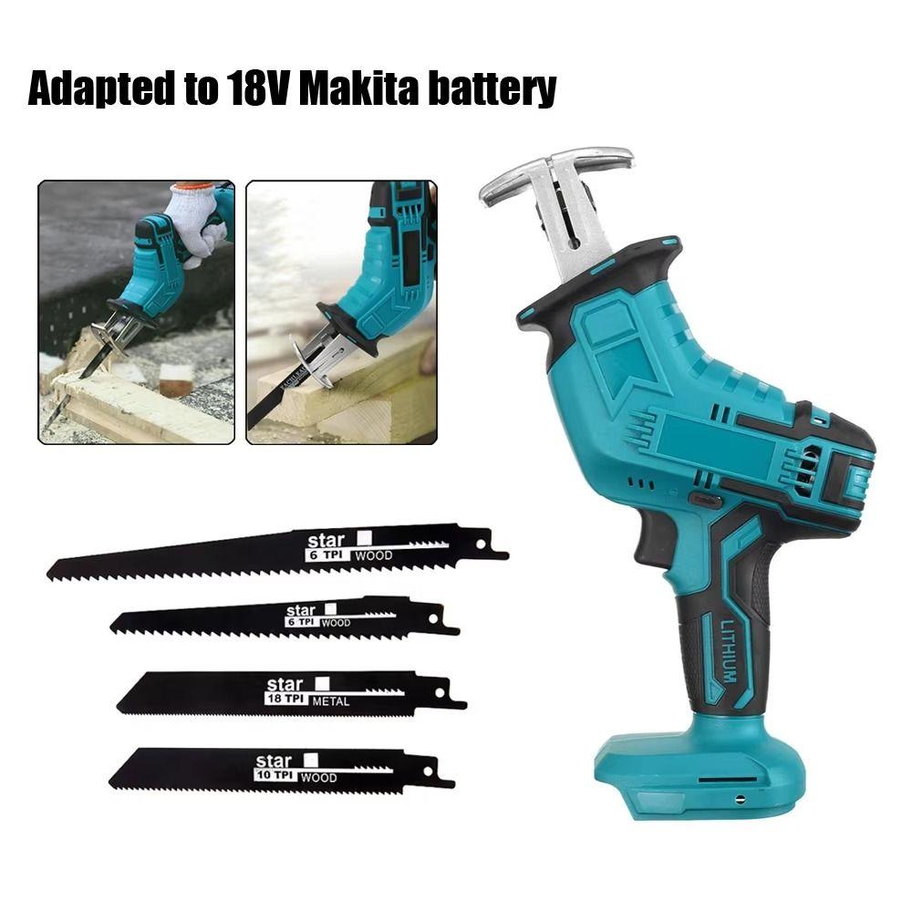 18V Electric Reciprocating Saw Cordless Cordless Electric Saw Portable Sabre Reciprocating Saw  DIY