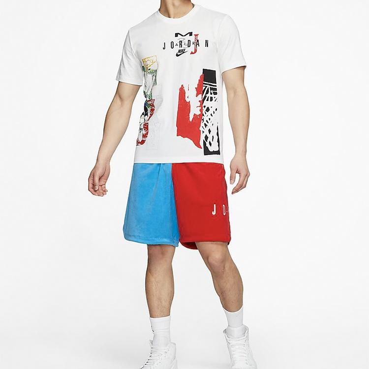 Air Jordan Sport DNA SS20 Printed Short Sleeve TEE Men White Men's CJ6224-100