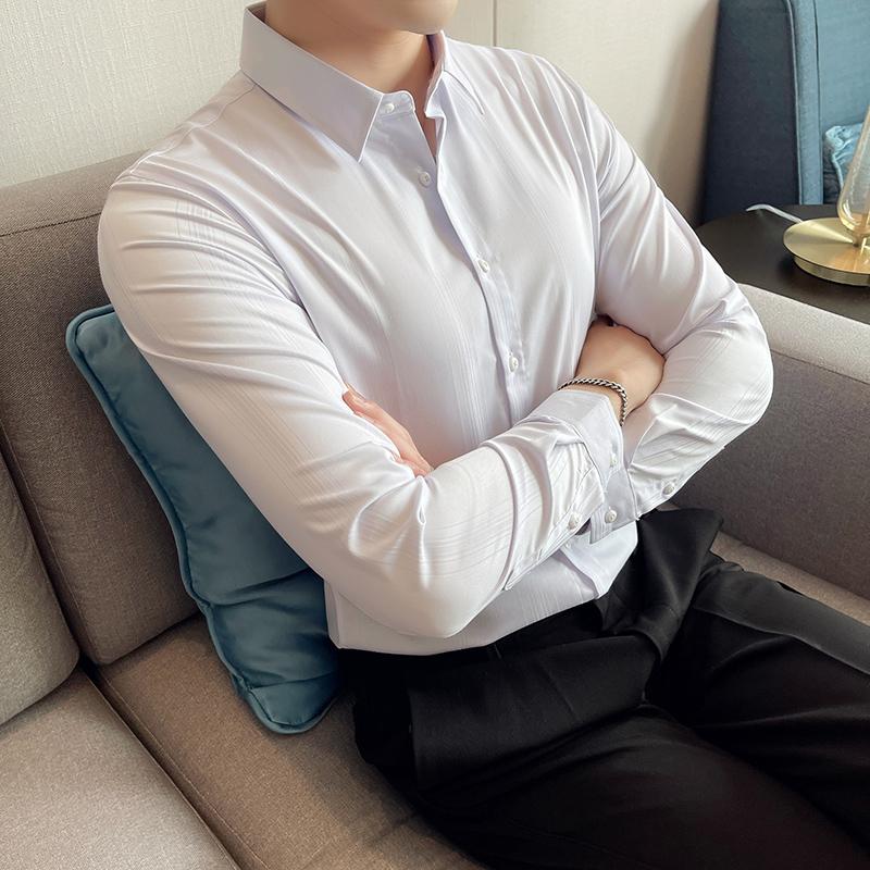 Us Size Hombres Color Sólido Camisa de Manga Larga Slim Fit Camisa de  Vestir Superior Personalizada comprar a buen precio — entrega gratuita,  reseñas reales con fotos — Joom