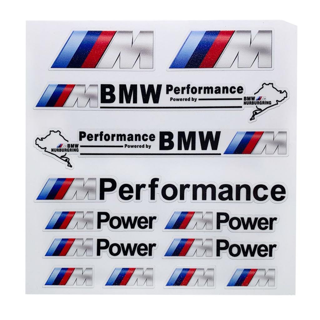 For BMW M X1 X3 Car Decoration Strip Trunk Relief Stickers Decals For Bmw M Power Performance E28 E30 E34 E36 E46 E60 E90 F84 F87 X1 X3 X5 X6