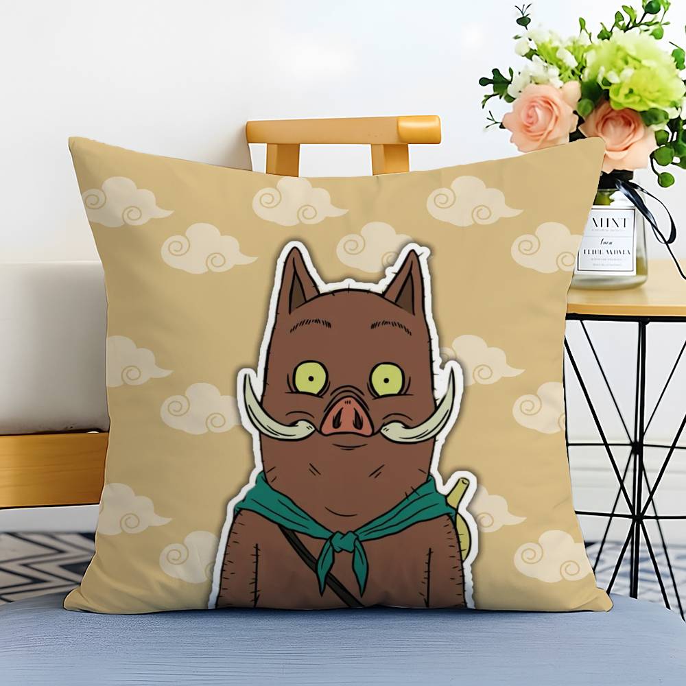 Chinese Cartoon Movie N-Nobody-MT Pillow Case Printed Brushed Fleece Pillow Baby Skin-Touch Eco-Friendly Dye-Sublimat